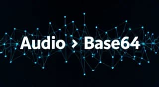 Audio To Base64 - Convert audio files (MP3, WAV, etc.) to Base64 encoded strings online.
