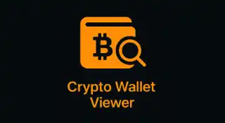 Crypto Wallet Viewer - View Bitcoin, Ethereum, and Solana wallet balances and transaction counts. Real-time blockchain data fetched directly from public APIs - no backend required.